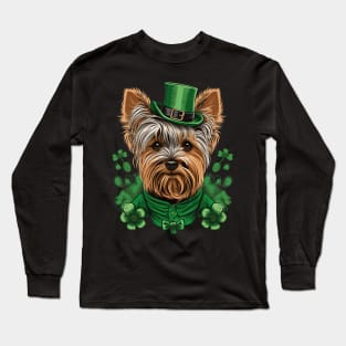 Yorkshire Terrier St. Patrick's Day Long Sleeve T-Shirt